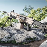 The New FN Evolys Ultralight Machine Gun for the 1st Time at DSEI