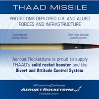 Aerojet Rocketdyne Selected by LM to Power Additional THAAD Interceptors
