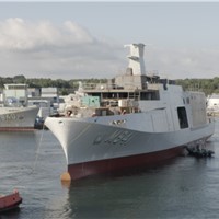 Launching of the Tournai, 3rd Mine Countermeasure Vessel of the Belgian-Dutch rMCM Programme