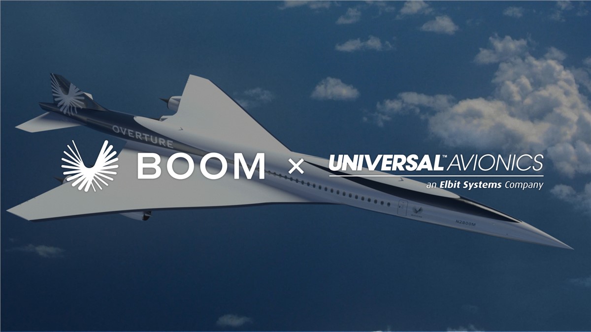 Boom Supersonic Selects Universal Avionics ClearVision Enhanced Flight Vision for Overture Aircraft