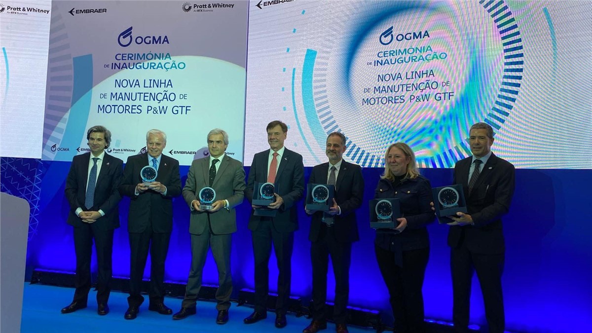 P&W, Embraer and OGMA Announce 1st GTF Engine Induction