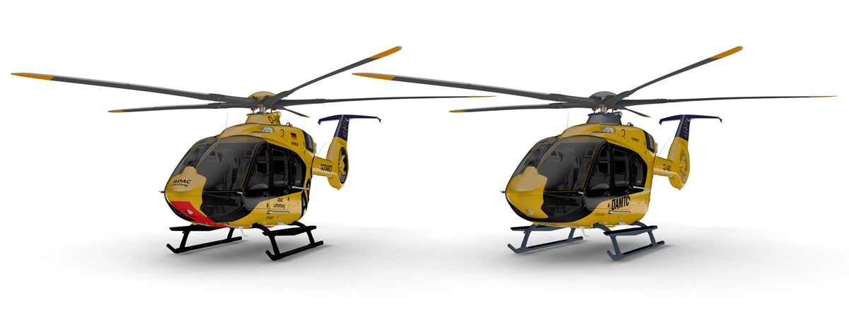ADAC Luftrettung and OAMTC Flugrettung Sign Agreement With Airbus for 10 H140 Helicopters Digital rendering ADAC Luftrettung & OAMTC H140s Airbus &copy;