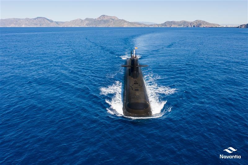Navantia's 2nd S80 Submarine Starts Tests and Safety Milestones  Navantia &copy;