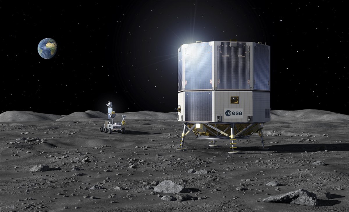 ESA and JAXA Strengthen Ties on Moon and Mars Exploration Artist's view of the Argonaut lunar lander  ESA - P. Carril &copy;