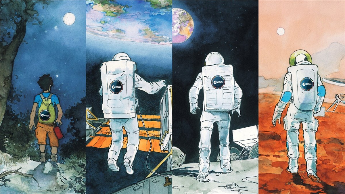 ESA and JAXA Strengthen Ties on Moon and Mars Exploration Terrae Novae destinations ESA-Olivier Paques &copy;