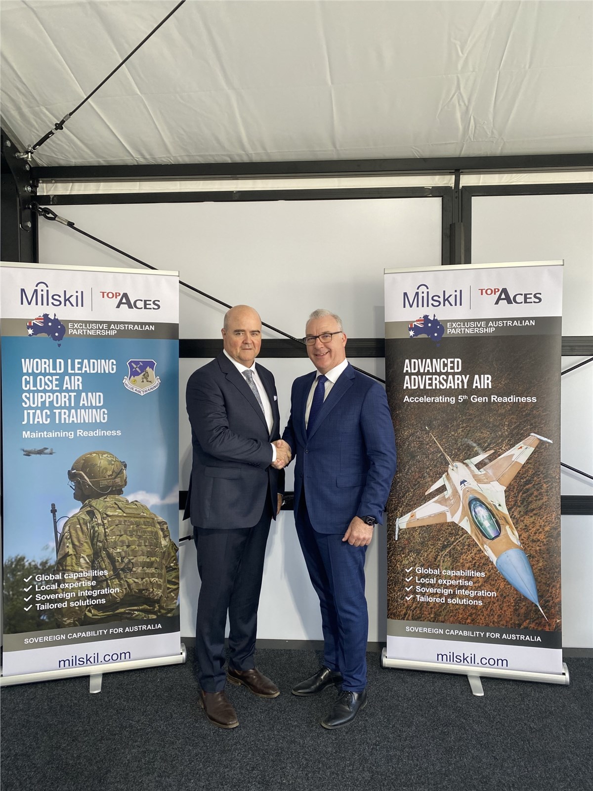 Milskil and Top Aces Unveil Exclusive Teaming Agreement  Top Aces Inc. &copy;