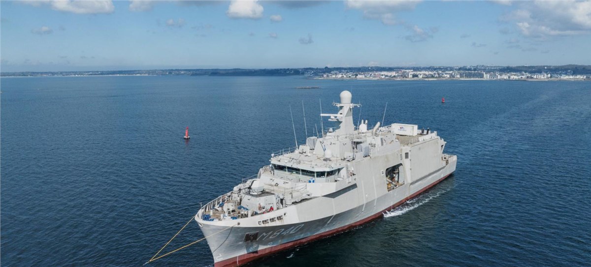 1st Sea Trials of the Vlissingen, 1st Mine Countermeasure Vessel for the Dutch Navy