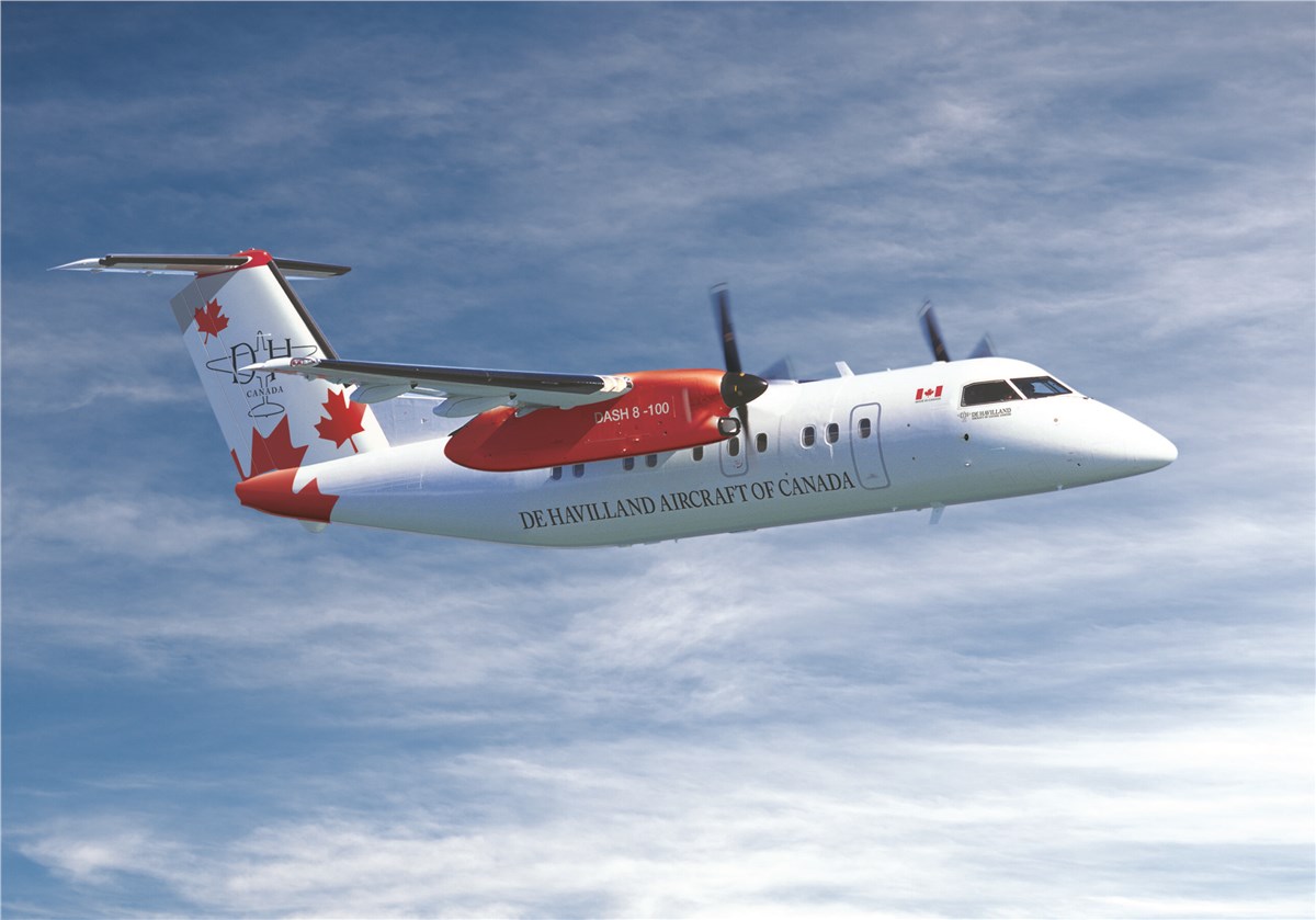 De Havilland Canada Introduces New Avionics Suite for Dash 8 100 and 200 Aircraft Dash 8-100 De Havilland Aircraft of Canada &copy;