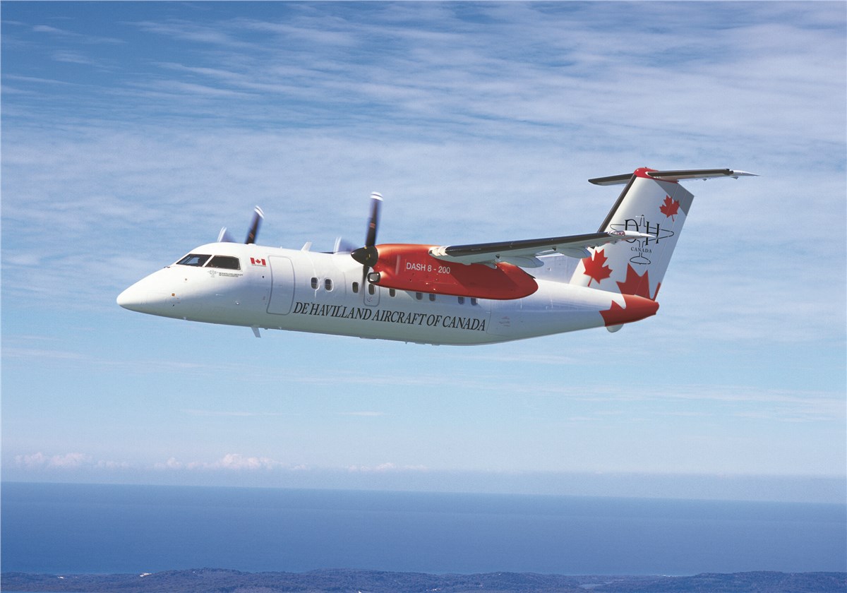 De Havilland Canada Introduces New Avionics Suite for Dash 8 100 and 200 Aircraft Dash 8-200 De Havilland Aircraft of Canada &copy;