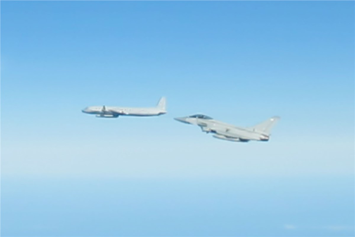 UK Fighter Jets Intercept Russian Aircraft Near NATO's Eastern Flank  Royal Air Force &copy;