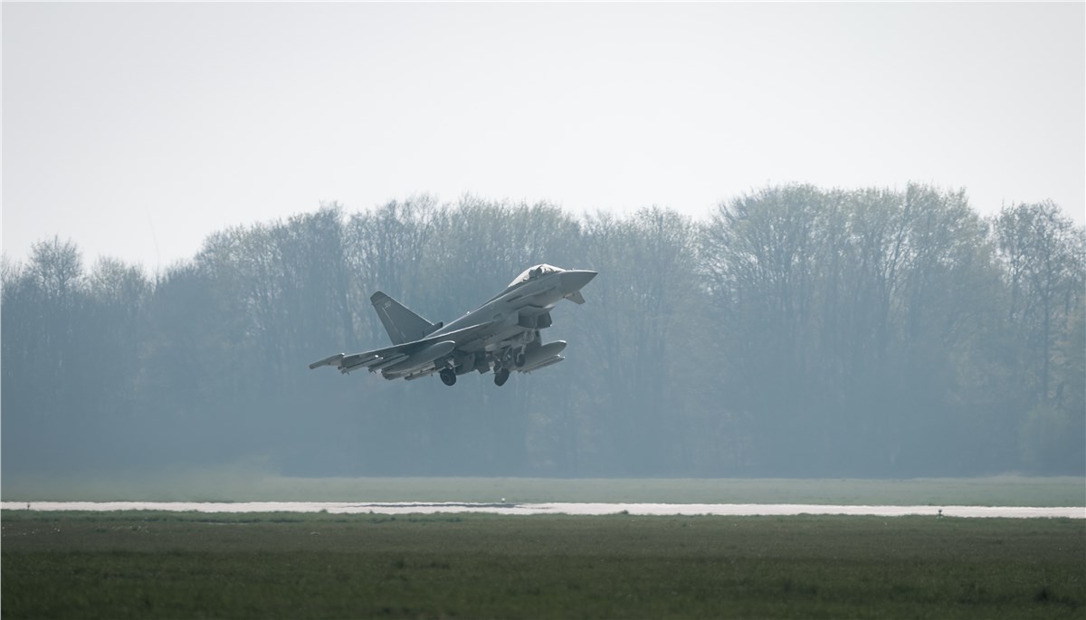 UK Fighter Jets Intercept Russian Aircraft Near NATO's Eastern Flank  Royal Air Force &copy;
