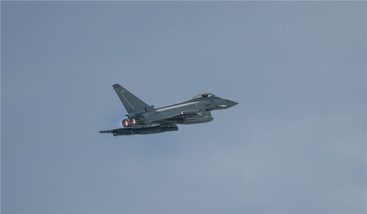 UK Fighter Jets Intercept Russian Aircraft Near NATO's Eastern Flank  Royal Air Force &copy;