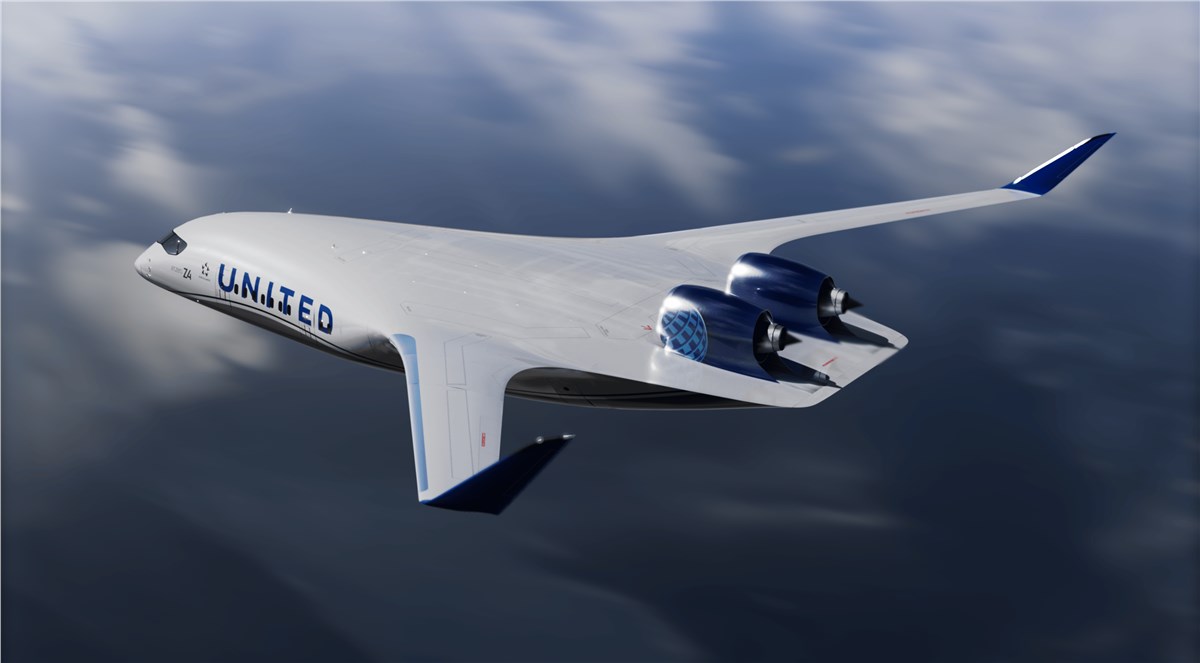 United Invests in Next Generation Blended Wing Aircraft Start-Up JetZero  JetZero &copy;