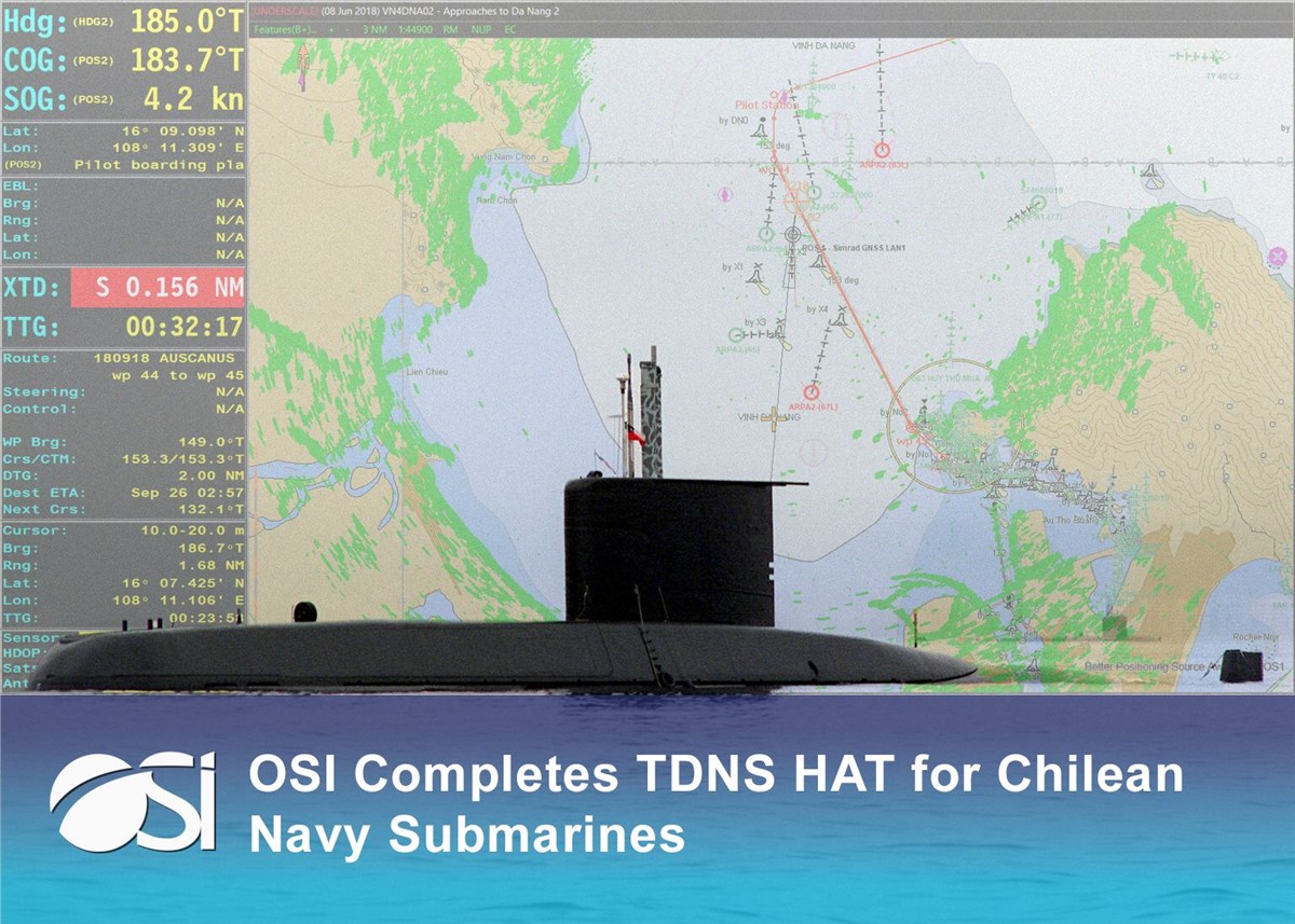OSI Completes TDNS HAT for Chilean Navy Submarines  OSI Maritime Systems &copy;