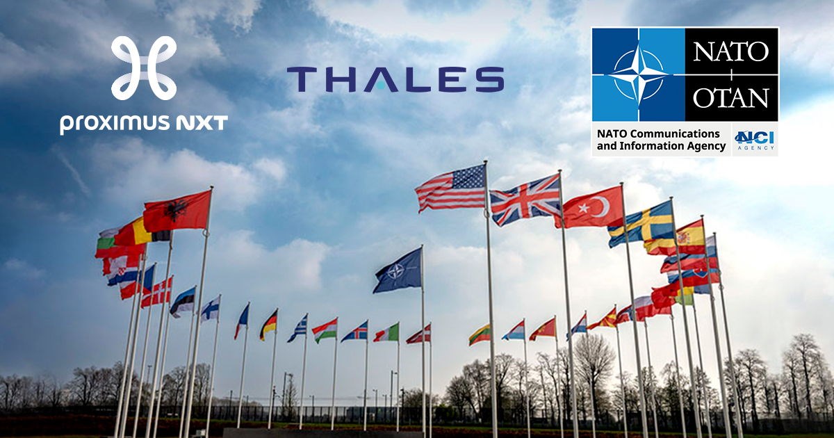 Thales and Proximus Consortium Will Enhancenthe Resilience and Efficiency of NATO's Communications and Information Agency Business Network  Thales &copy;