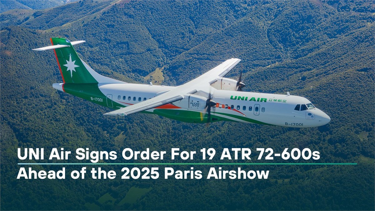 UNI Air Signs Order For 19 ATR 72-600s  ATR Aircraft &copy;