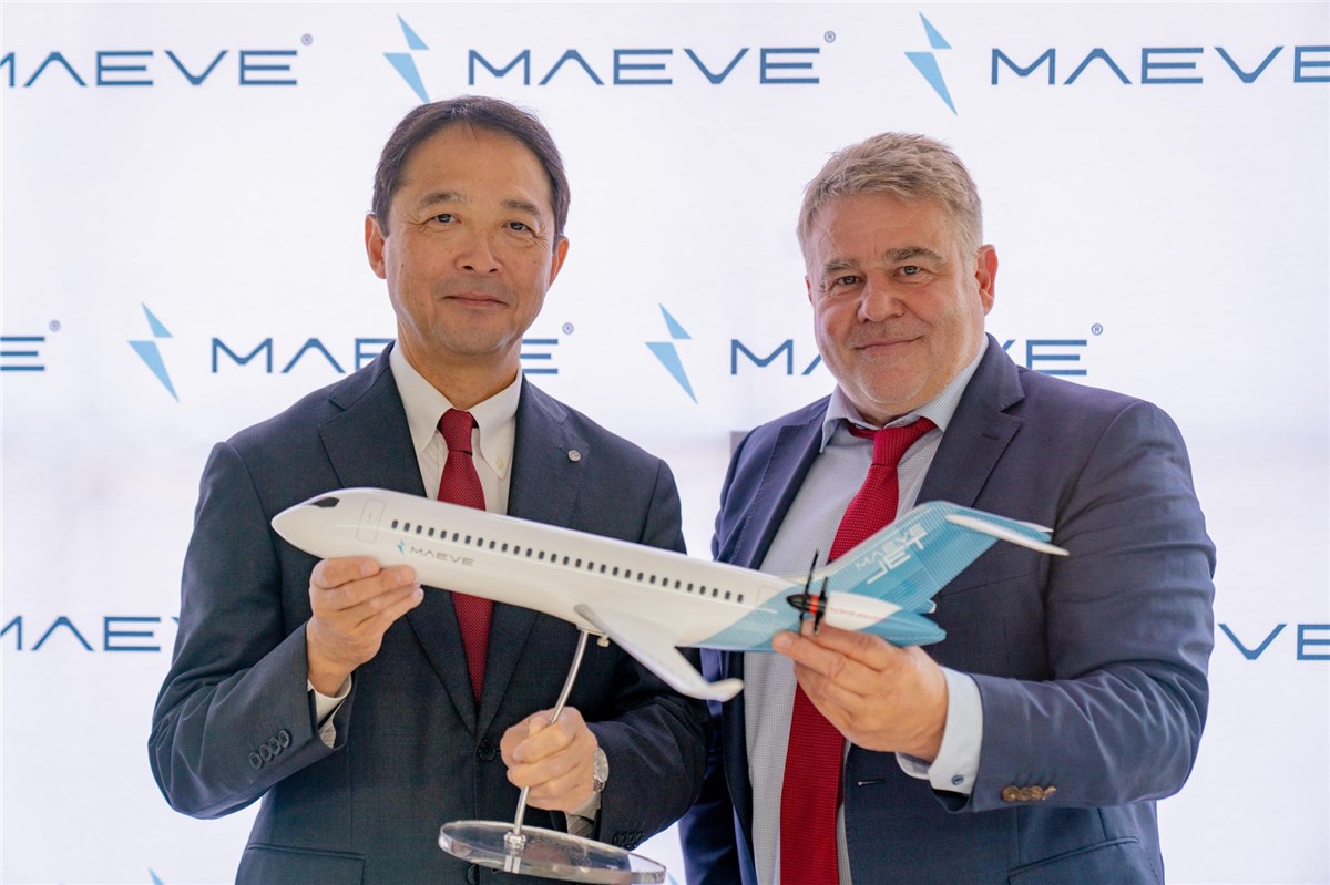 JAL and JALEC Sign MOU with Maeve on Next Sustainable Aircraft Development  Maeve Aerospace B.V. &copy;
