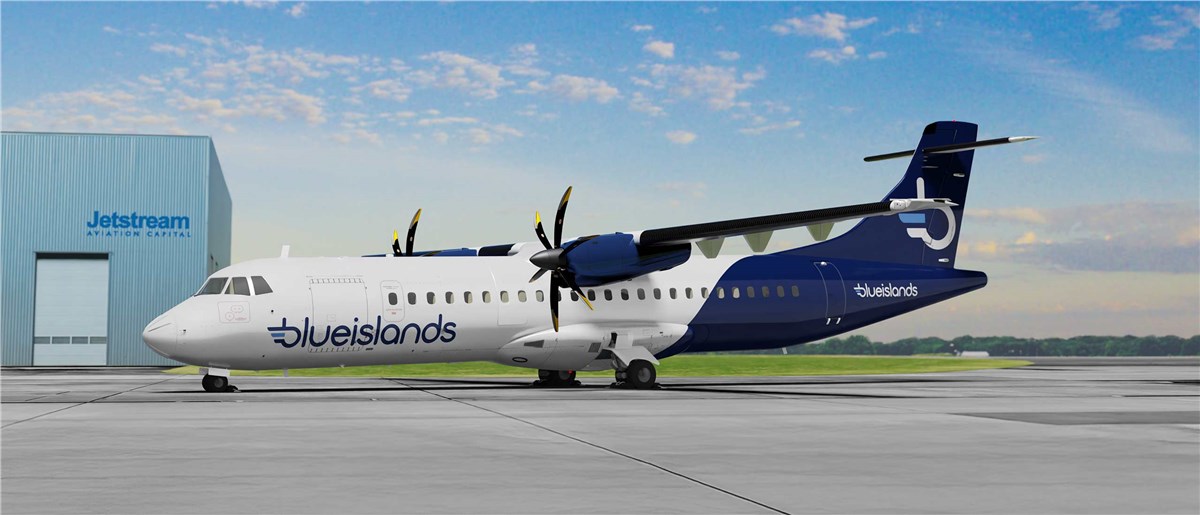 Jetstream Delivers 1st ATR 72-600 to Blue Islands Limited  Jetstream Aviation Capital/Steve Wyrostok &copy;