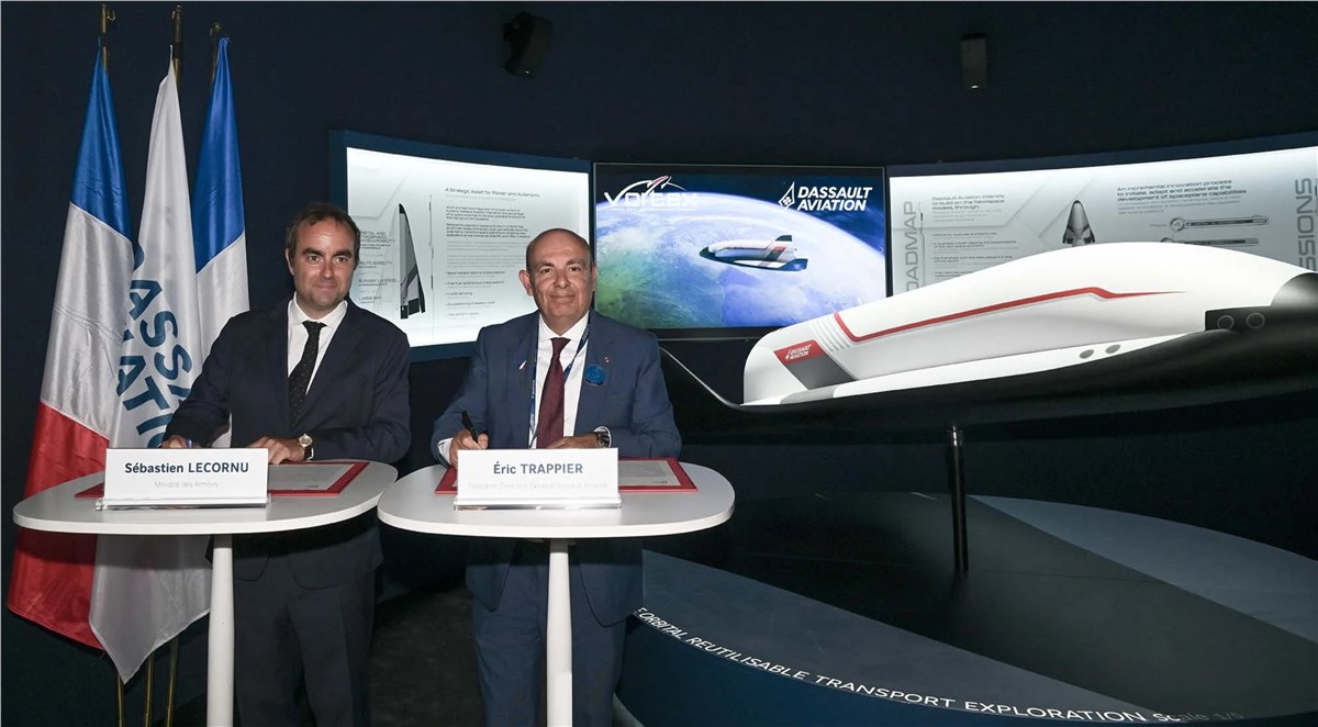 Support from the Ministry of the French Armed Forces for the Development of Dassault Aviation's VORTEX Spaceplane Demonstrator  Dassault Aviation &copy;