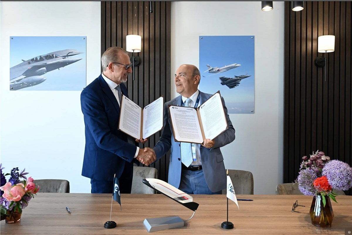 ESA and Dassault Aviation Paving the Way for Potential Collaborations  Dassault Aviation &copy;