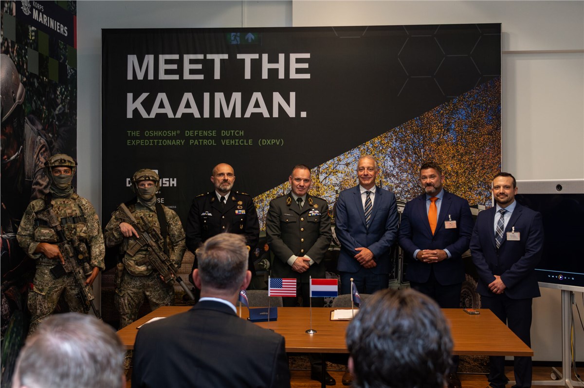 The Netherlands MoD Signs Agreement for Oshkosh Dutch Expeditionary Vehicle (DXPV)  Oshkosh Defense &copy;