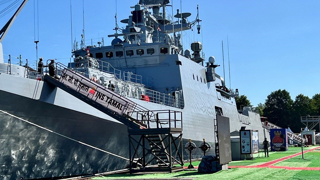 Rosoboronexport Hands Over Project 11356 Frigate Tamal, built at Yantar USC shipyard in Russia, to Indian Navy  Rosoboronexport JSC &copy;