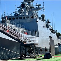 Rosoboronexport Hands Over Project 11356 Frigate Tamal, built at Yantar USC shipyard in Russia, to Indian Navy