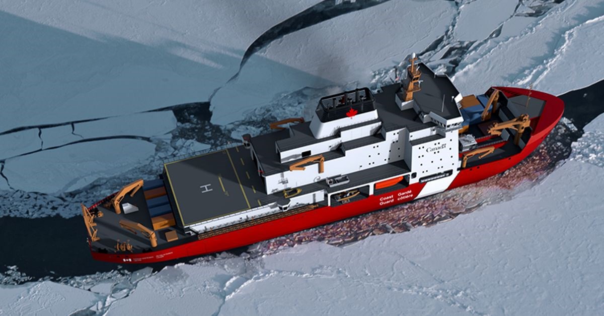 Terma Surveillance Radar System Delivered by Sperry Marine to Seaspan Shipyards for Canadian Coast Guard Polar Icebreaker and MPV Programs  Terma &copy;