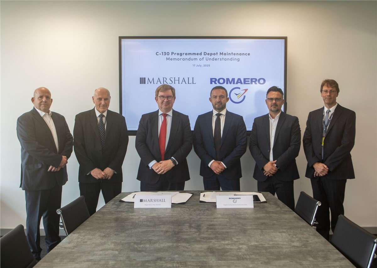 Romaero and Marshall Exploring Military MRO Collaboration to Advance Romania's Airlift Ambitions  Marshall &copy;