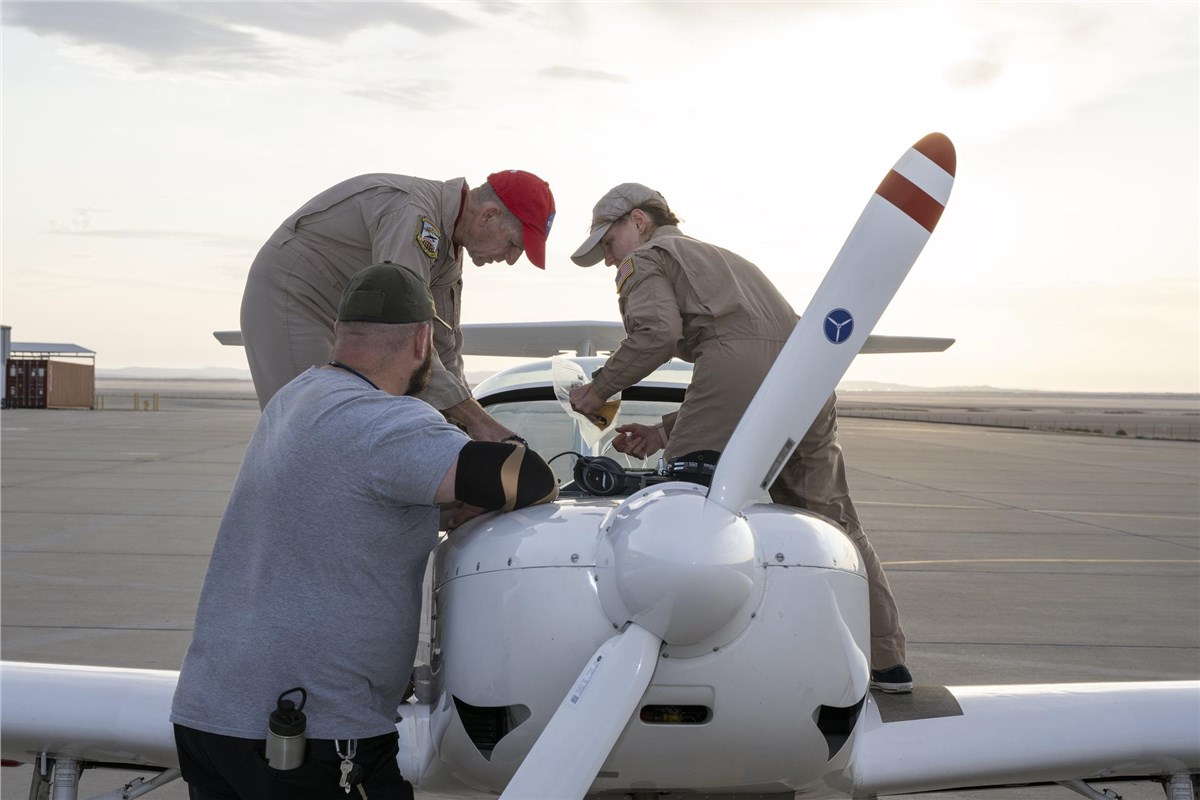 NASA Rehearses How to Measure X-59's Noise Levels  NASA/Jim Ross &copy;