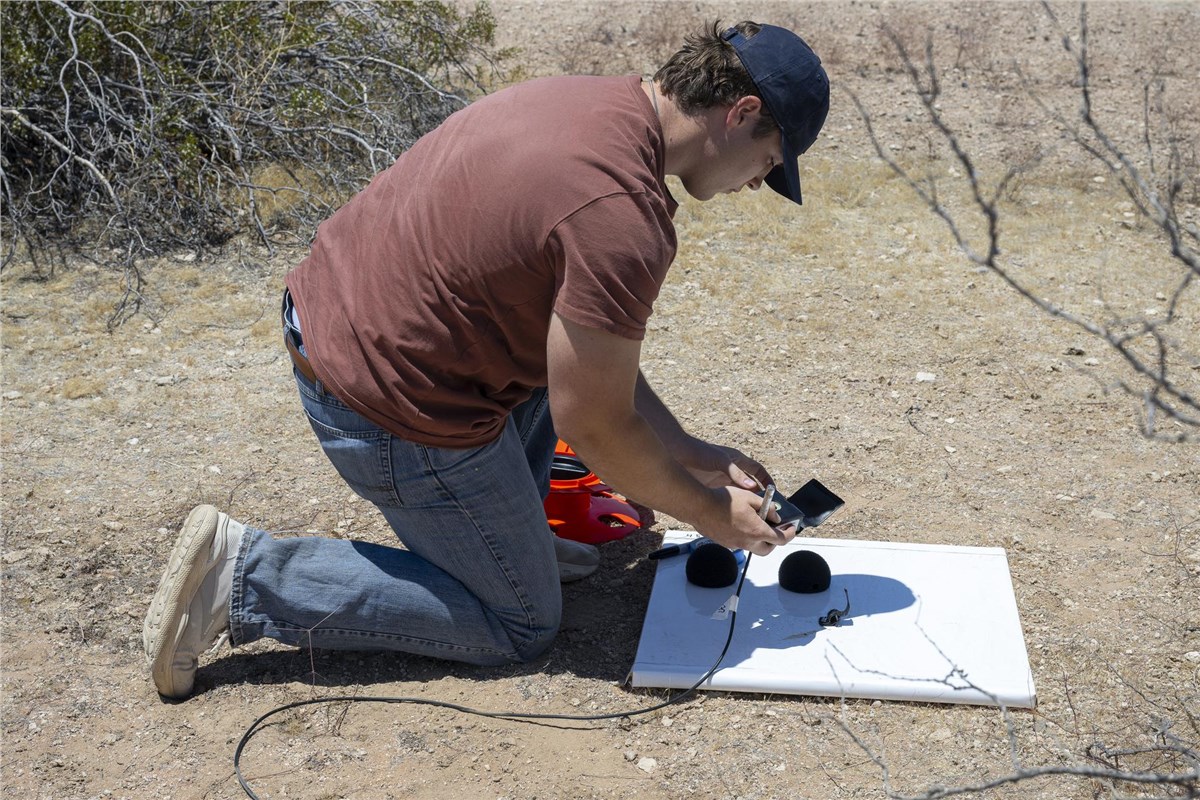 NASA Rehearses How to Measure X-59's Noise Levels  NASA/Christopher LC Clark &copy;