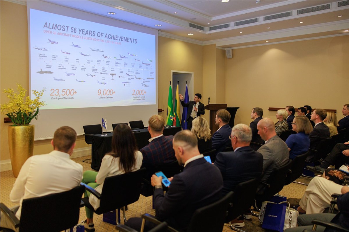 Embraer Defense Europe Signs Strategic MoUs With Lithuanian Partners Strengthening Aerospace Cooperation and Innovation  Embraer &copy;