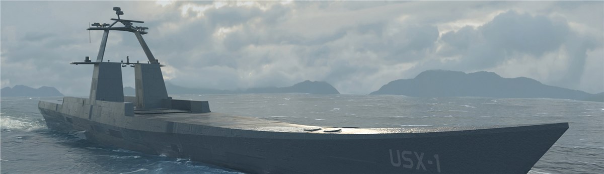 DARPA christens unmanned ship aimed at revolutionizing naval capability  DARPA - Colie Wertz &copy;