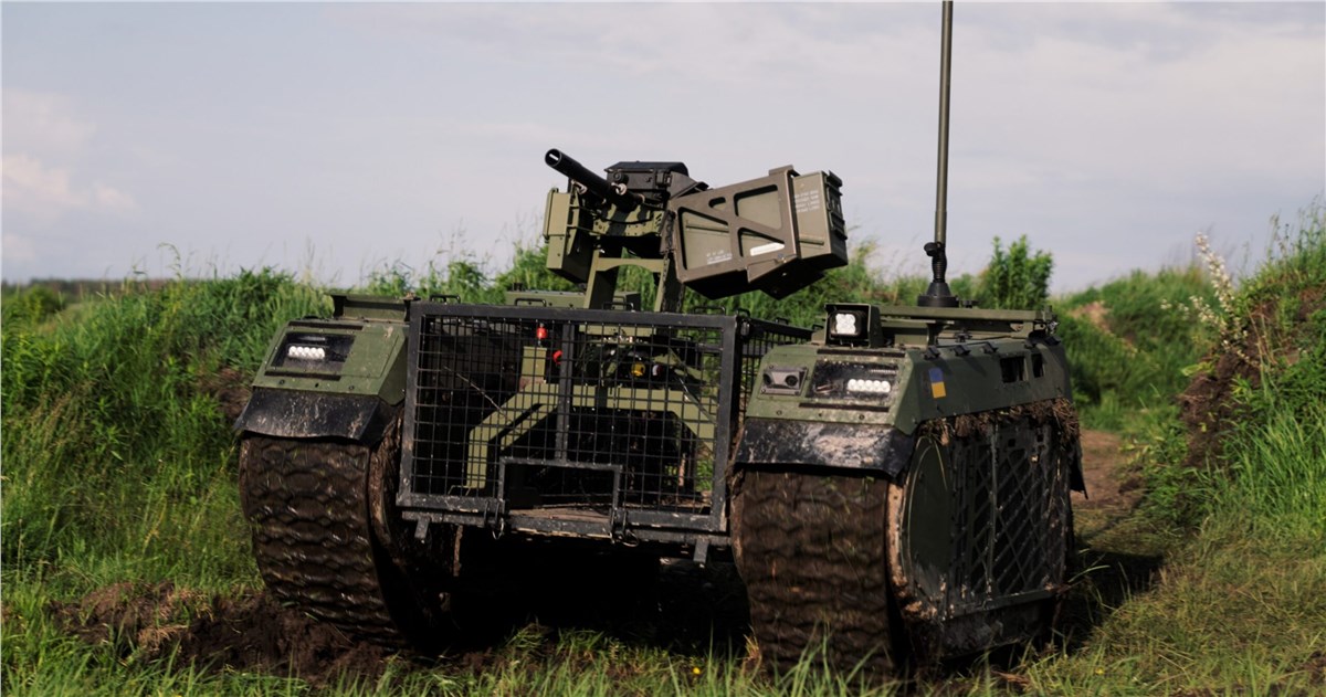 Milrem Robotics and Frontline Integrate THeMIS UGV and BURIA RWS into a Unified Combat Support System  Milrem Robotics &copy;