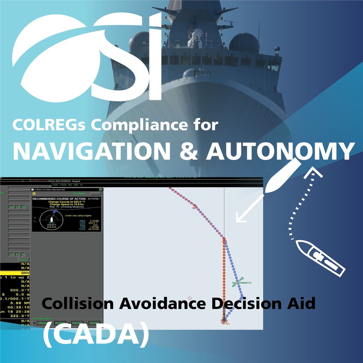 OSI Launches Simulator and At Sea Trials of ECPINS CADA  OSI Maritime Systems &copy;