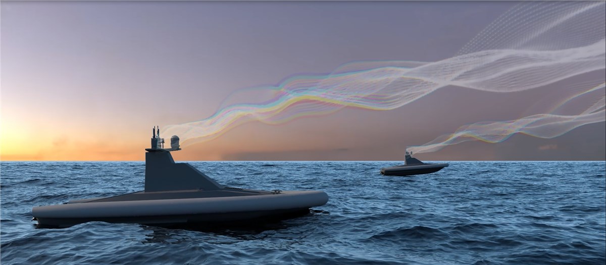Leonardo DRS Successfully Completes 1st Open-Water Demo of its C-UAS Maritime MEP for Small USV  Leonardo DRS &copy;