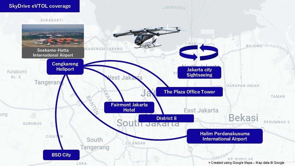 SkyDrive and Whitesky Forge Strategic Alliance to Launch eVTOL Operations in Indonesia  SkyDrive &copy;
