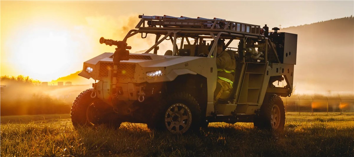 Polaris Government and Defense DAGOR Vehicle Delivers Extreme, Off-Road and Air Transportable Firefighting Power for the USAF  Polaris Industries Inc. &copy;