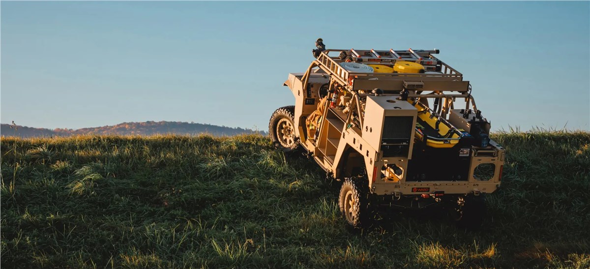 Polaris Government and Defense DAGOR Vehicle Delivers Extreme, Off-Road and Air Transportable Firefighting Power for the USAF  Polaris Industries Inc. &copy;