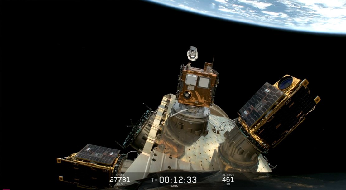 Exolaunch Successfully Deploys Satellites for Capella Space, Pixxel and US Commercial Customer on SpaceX's NAOS Mission  SpaceX &copy;