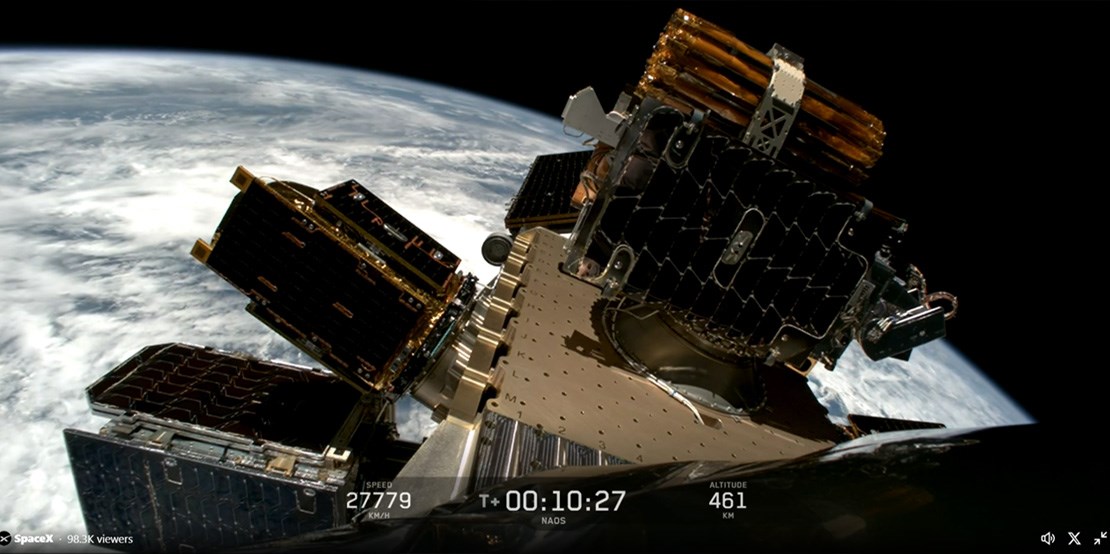 Exolaunch Successfully Deploys Satellites for Capella Space, Pixxel and US Commercial Customer on SpaceX's NAOS Mission  SpaceX &copy;