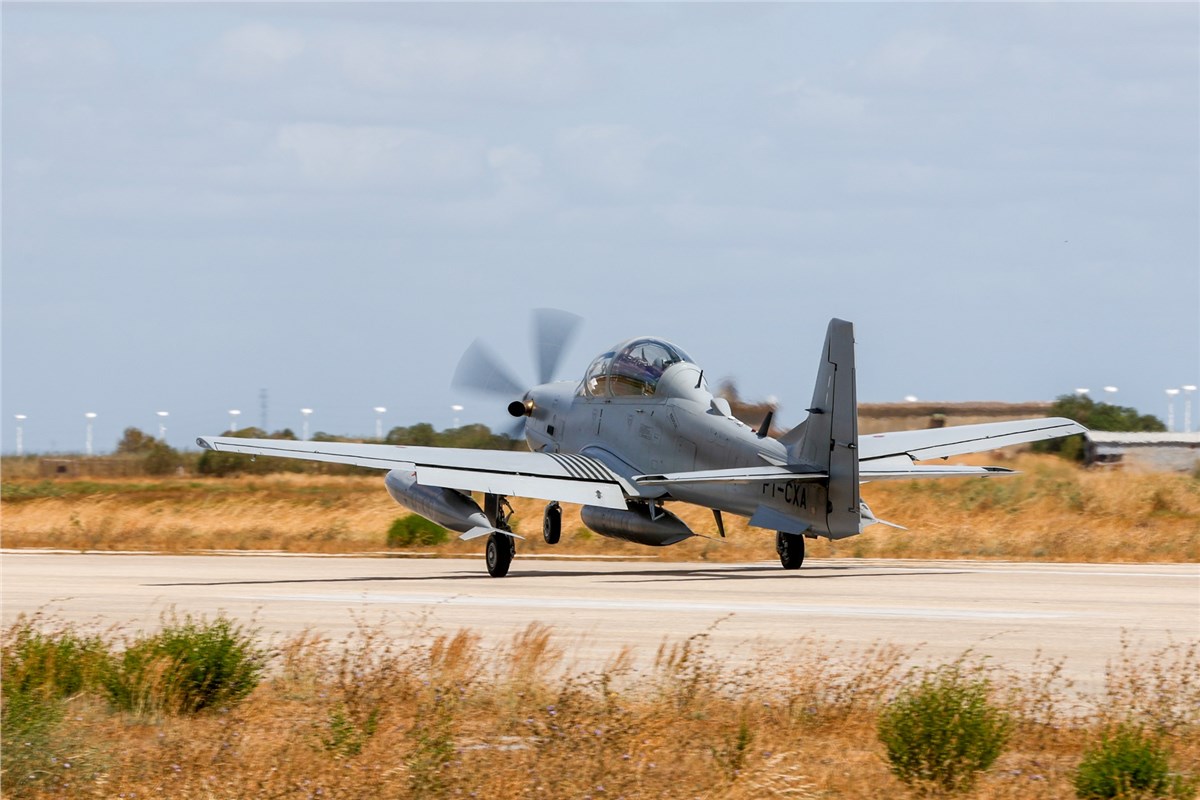 The Portuguese AF's 1st A-29N Super Tucano Arrive at OGMA's Facilities  Embraer &copy;