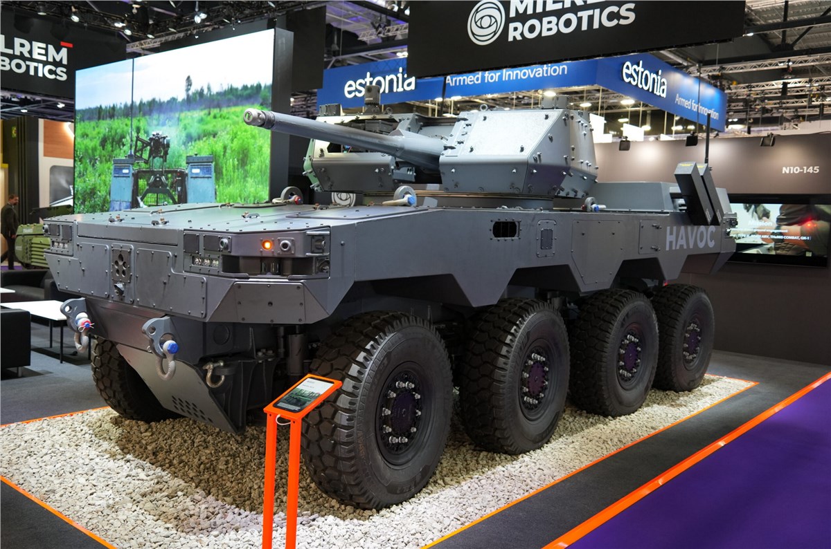Milrem Robotics Launches the HAVOC RCV in Europe at DSEI 2025  Milrem Robotics &copy;