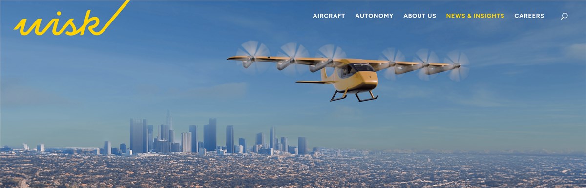 Wisk Partners With the City of Fullerton to Advance Autonomous Air Mobility in Southern California  Wisk Aero &copy;