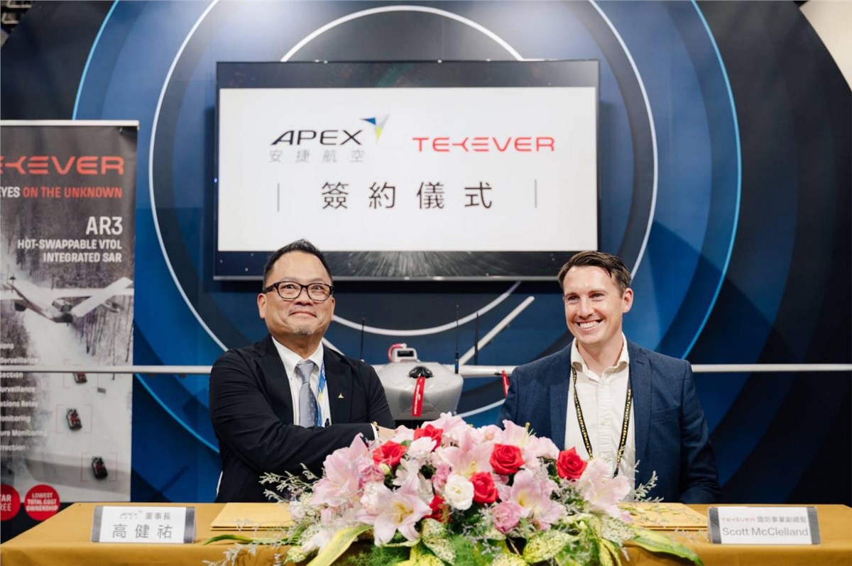 TEKEVER and Apex Partner to Deliver Advanced ISR Drone Capabilities to Taiwan  TEKEVER &copy;