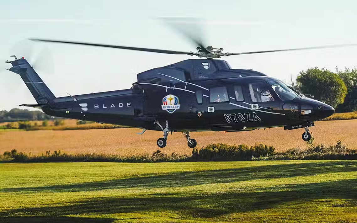 Blade Urban Air Mobility Named Official Air Mobility Partner of The 2025 Ryder Cup at Bethpage Black  Joby Aviation &copy;