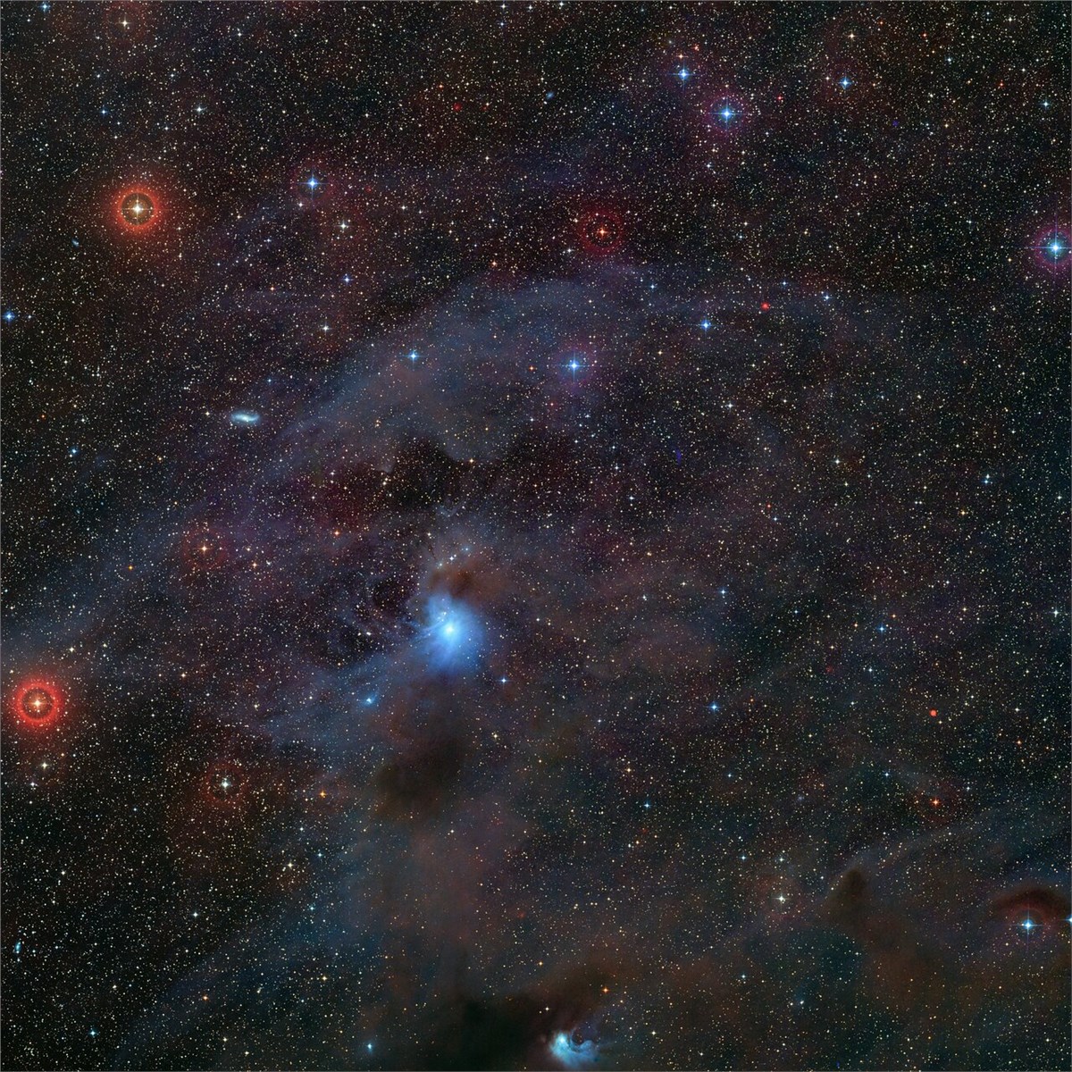 Six Billion Tonnes a Second: Rogue Planet Found Growing at Record Rate Location of rogue planet (visible light) European Southern Observatory (ESO) &copy;