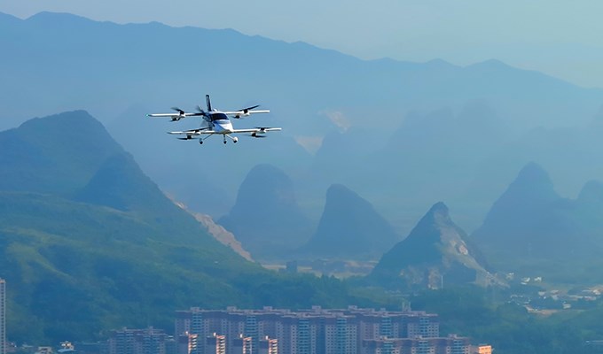 EHang Introduces VT35, A Next-Generation Long-Range Pilotless Passenger eVTOL  EHang &copy;