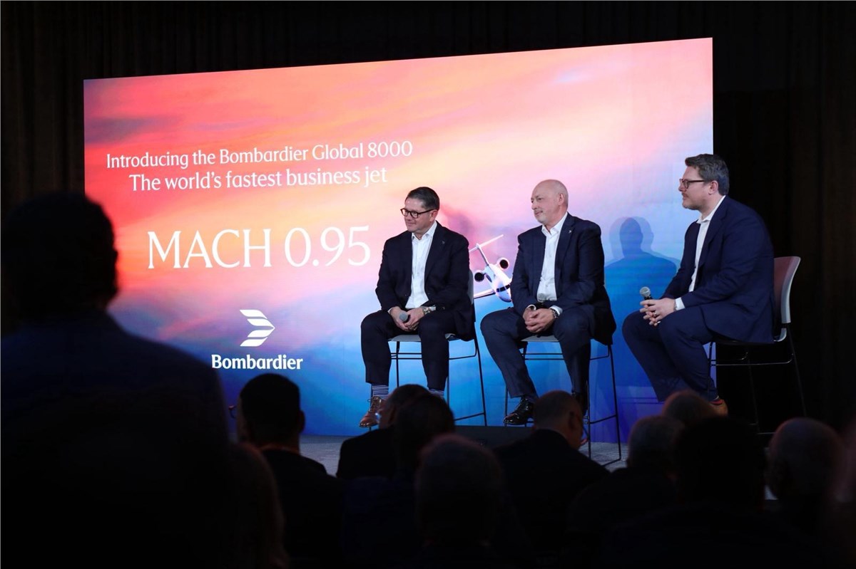 Bombardier Global 8000, The World's Fastest Business Jet, Gets Even Faster with a New Top Speed of Mach 0.95  Bombardier Aerospace &copy;