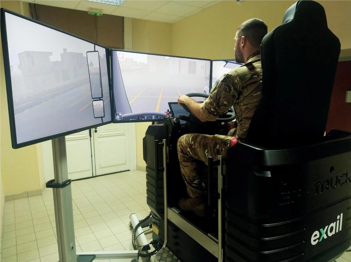 French Ministry of the Armed Forces enhances driver operational readiness with Exail EF-Truck simulators  Exail &copy;